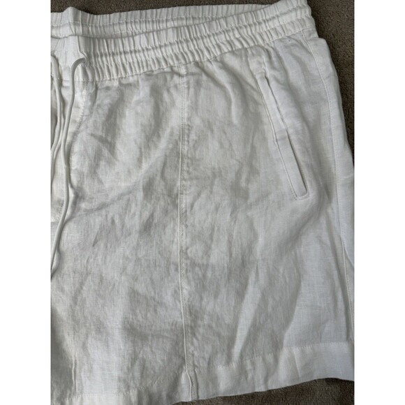 Athleta Womens Plus Retreat White Linen Shorts size 26 Summer Beach Resort - Picture 6 of 15